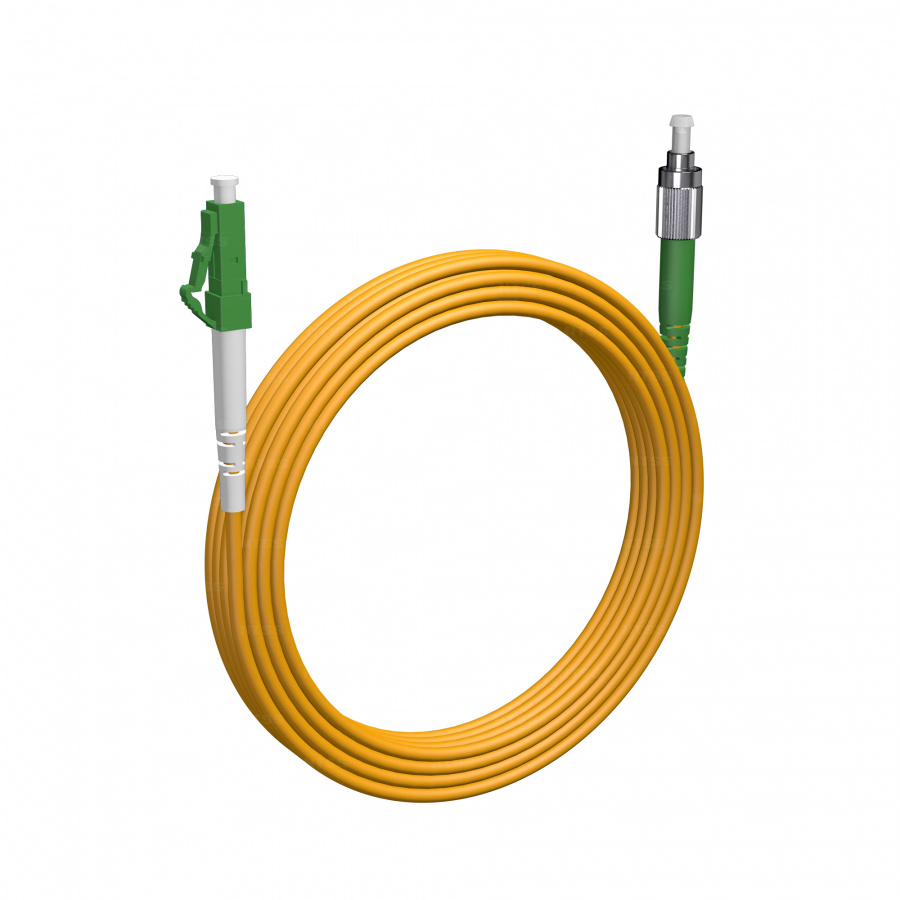 Шнур оптический NTSS PREMIUM spc LC/APC-FC/APC 9/125 3.0мм 15м LSZH (патч-корд)