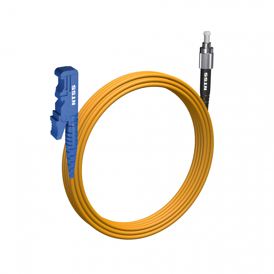 Шнур оптический NTSS spc E2000/UPC-FC/UPC 9/125 3.0мм 8м LSZH (патч-корд)