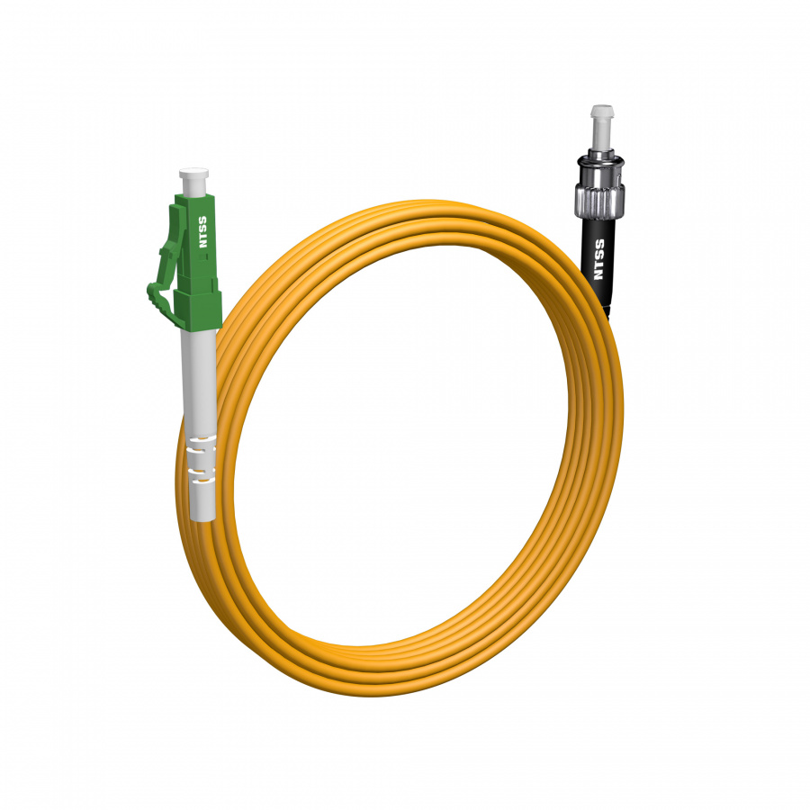 Шнур оптический NTSS spc LC/APC-ST/UPC 9/125 2.0мм 6м LSZH (патч-корд)
