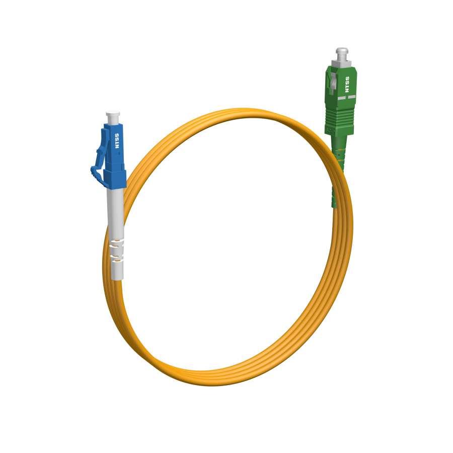 Шнур оптический NTSS PREMIUM spc LC/UPC-SC/APC 9/125 2.0мм 2м LSZH (патч-корд)