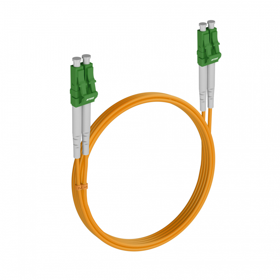 Армированный шнур оптический NTSS dpc LC/APC-LC/APC 9/125 3.0мм 10м LSZH (патч-корд)