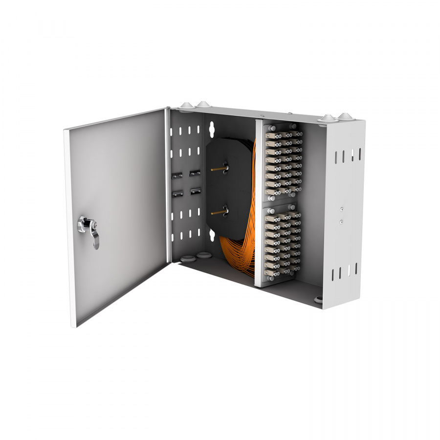 Кросс настенный NTSS PREMIUM, предсобранный, 24 порта LC/UPC duplex, 50/125 мкм