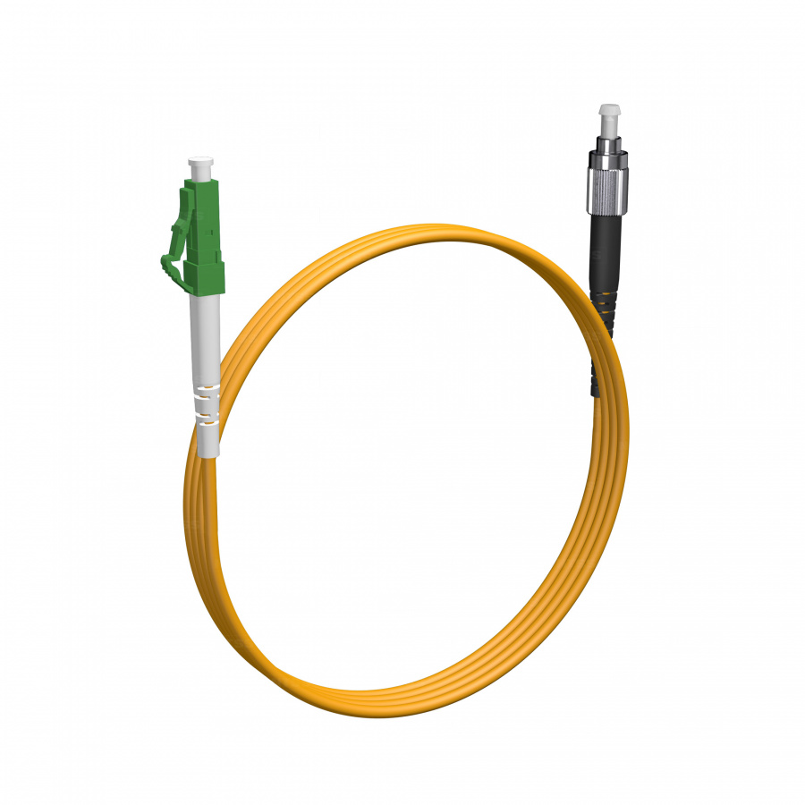 Шнур оптический NTSS spc LC/APC-FC/UPC 9/125 3.0мм 1м LSZH (патч-корд)