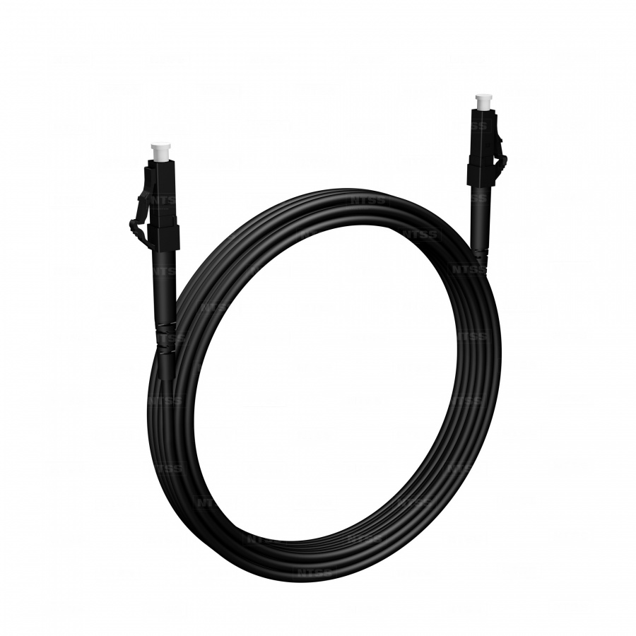 Шнур оптический NTSS PREMIUM spc LC/UPC-LC/UPC 9/125 2.0мм 5м черный LSZH (патч-корд)