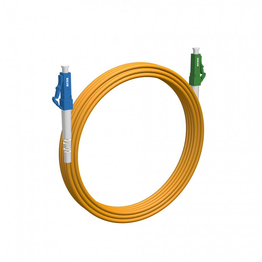 Шнур оптический NTSS PREMIUM spc LC/UPC-LC/APC 9/125 3.0мм 10м LSZH (патч-корд)