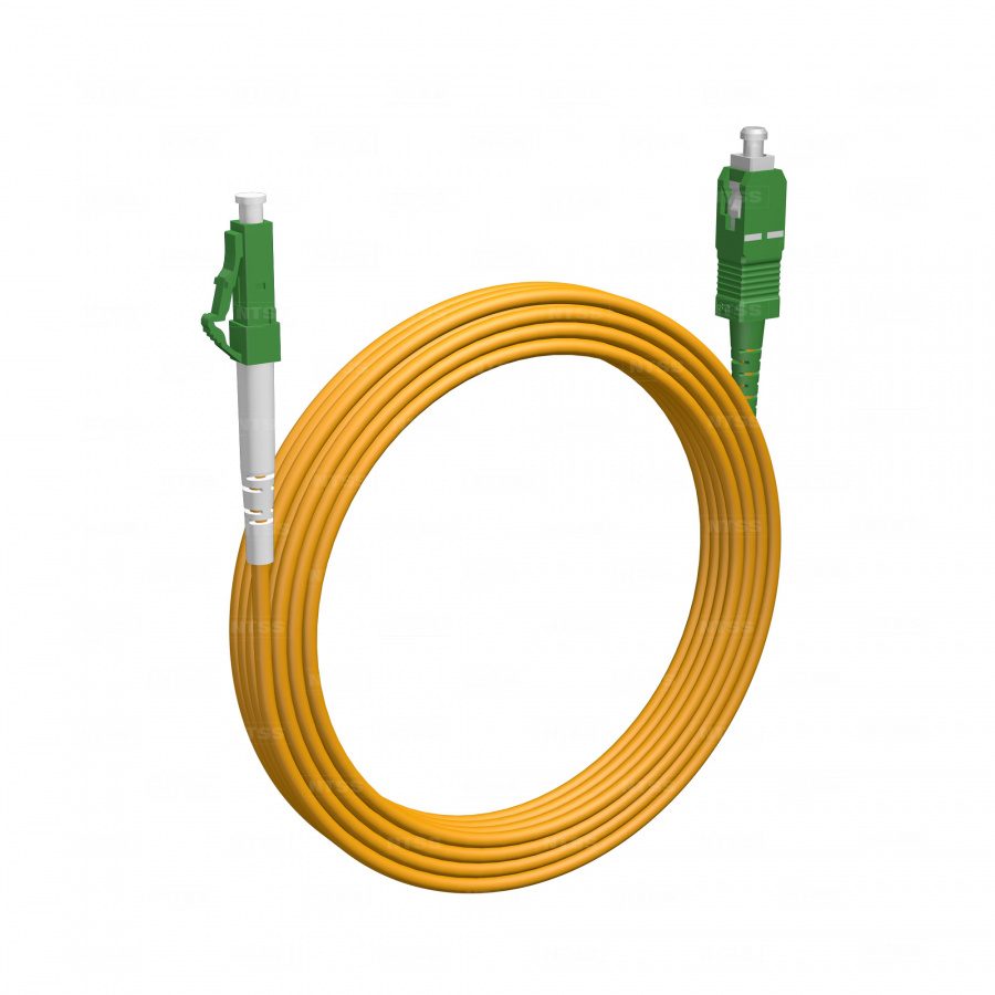 Шнур оптический NTSS spc LC/APC-SC/APC 9/125 2.0мм 15м LSZH (патч-корд)