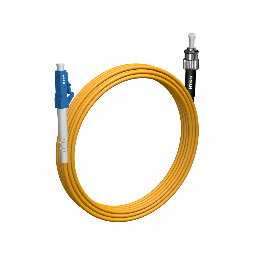 Шнур оптический NTSS spc LC/UPC-ST/UPC 9/125 3.0мм 6м LSZH (патч-корд)