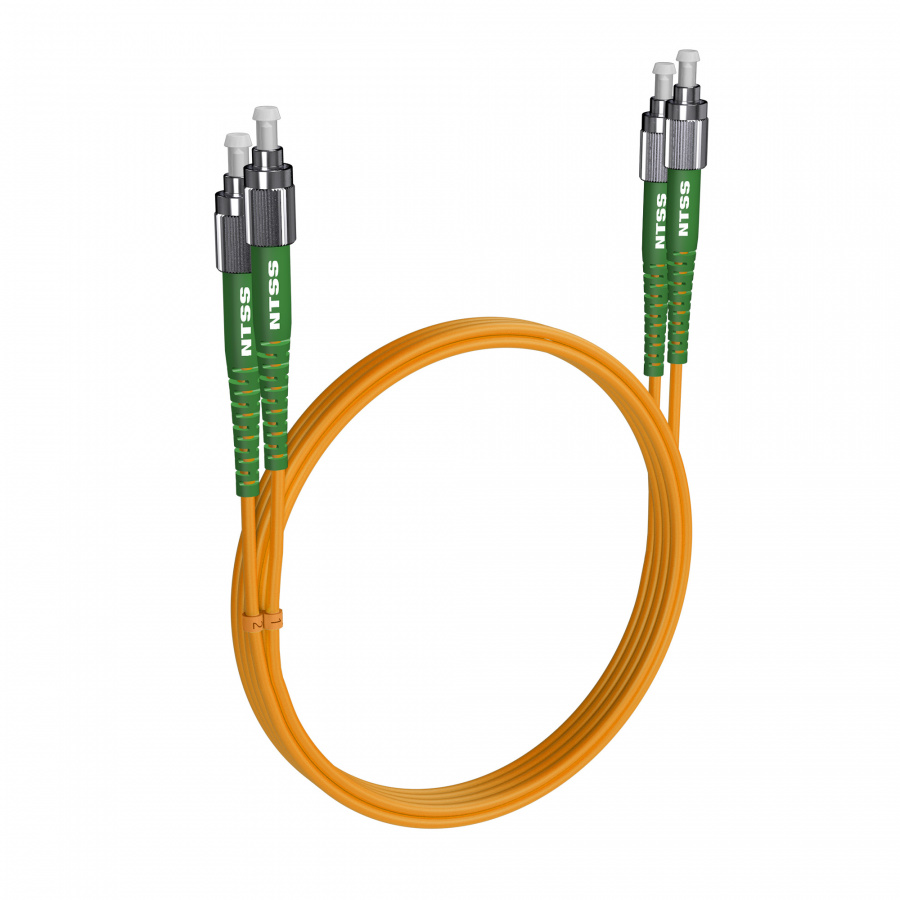 Шнур оптический NTSS PREMIUM dpc FC/APC-FC/APC 9/125 3.0мм 5м LSZH (патч-корд)
