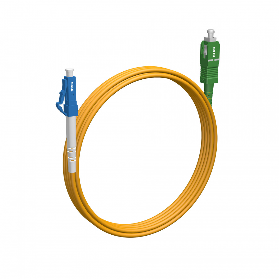 Шнур оптический NTSS PREMIUM spc LC/UPC-SC/APC 9/125 2.0мм 3м LSZH (патч-корд)