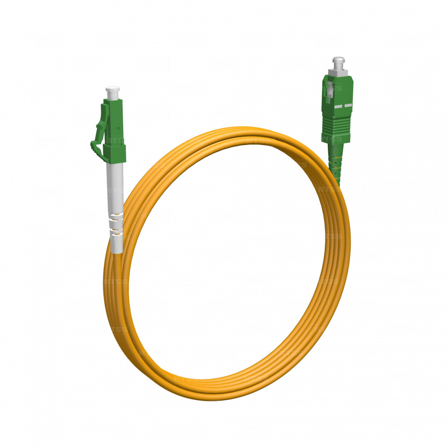 Шнур оптический NTSS spc LC/APC-SC/APC 9/125 2.0мм 3м LSZH (патч-корд)