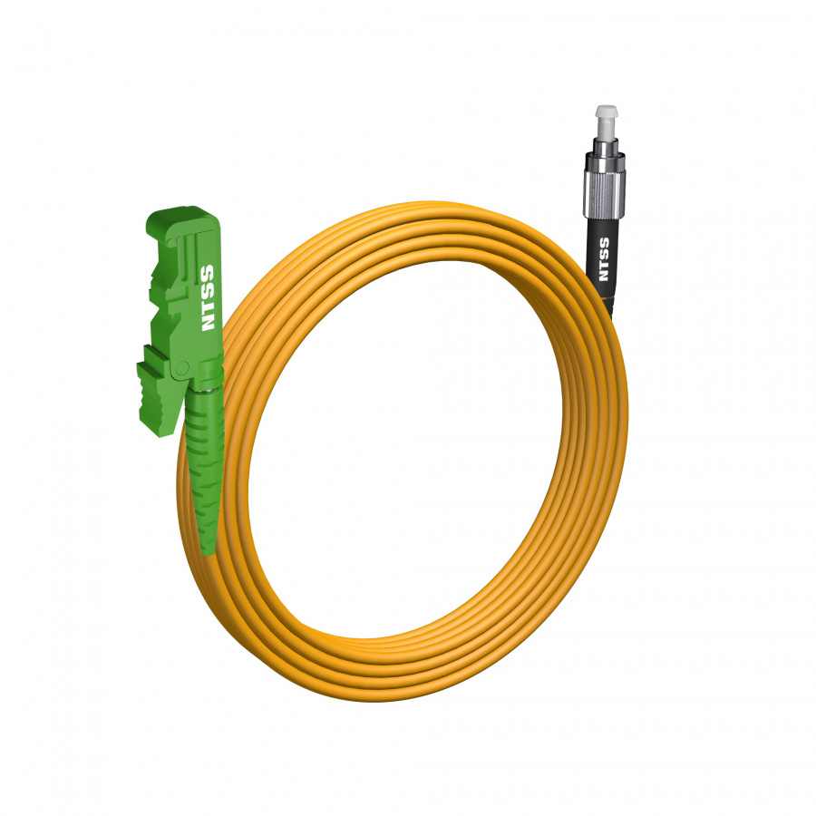 Шнур оптический NTSS spc E2000/APC-FC/UPC 9/125 3.0мм 30м LSZH (патч-корд)