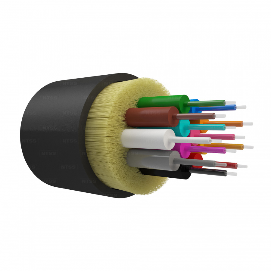 Оптический кабель распределительный NTSS PREMIUM IN/OUT, 12 волокон OM3, 50/125, LSZH(нг(A)-HF), черный