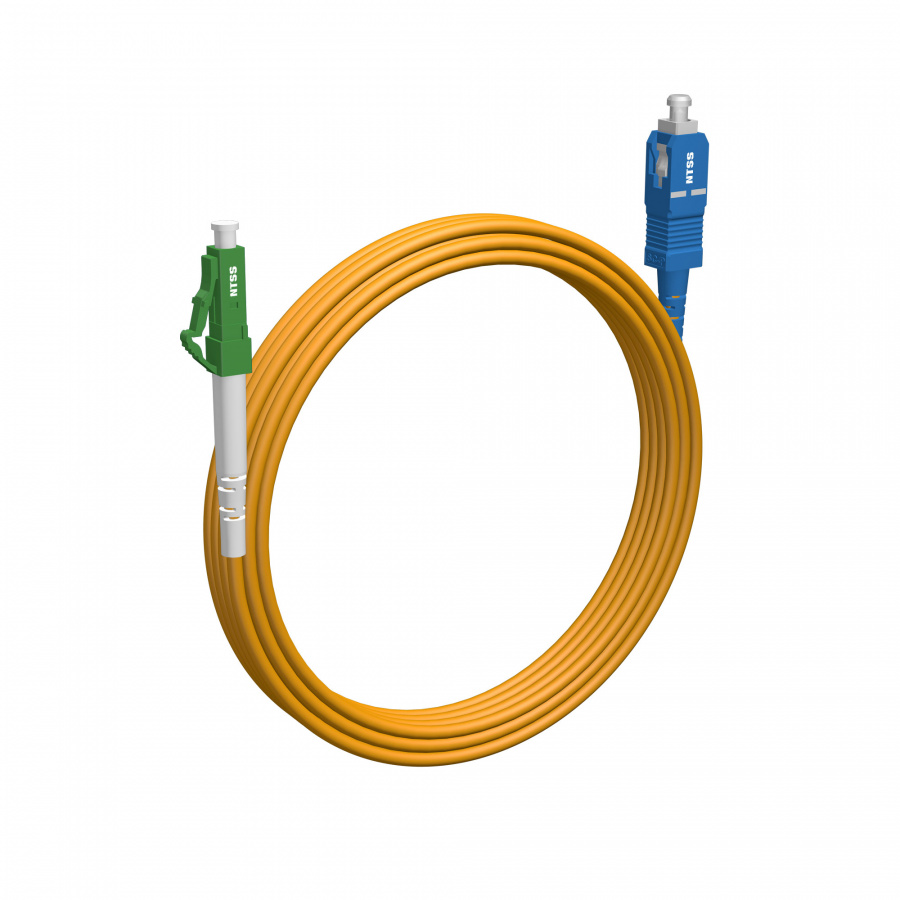 Шнур оптический NTSS spc LC/APC-SC/UPC 9/125 2.0мм 6м LSZH (патч-корд)