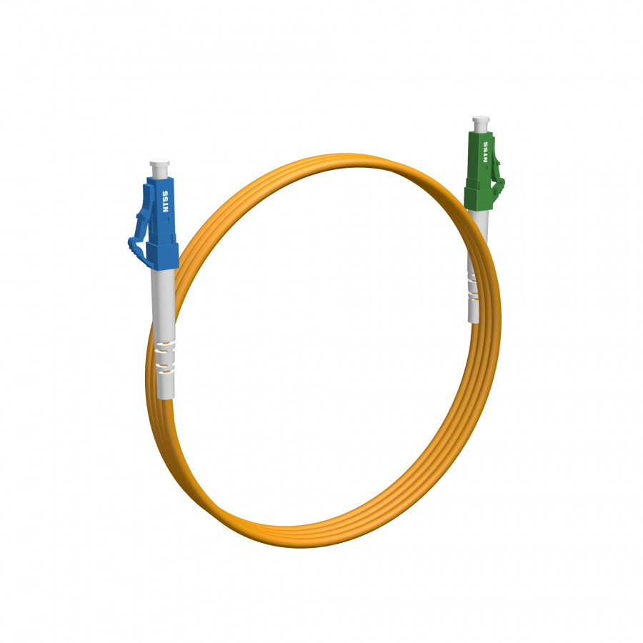 Шнур оптический NTSS PREMIUM spc LC/UPC-LC/APC 9/125 3.0мм 2м LSZH (патч-корд)