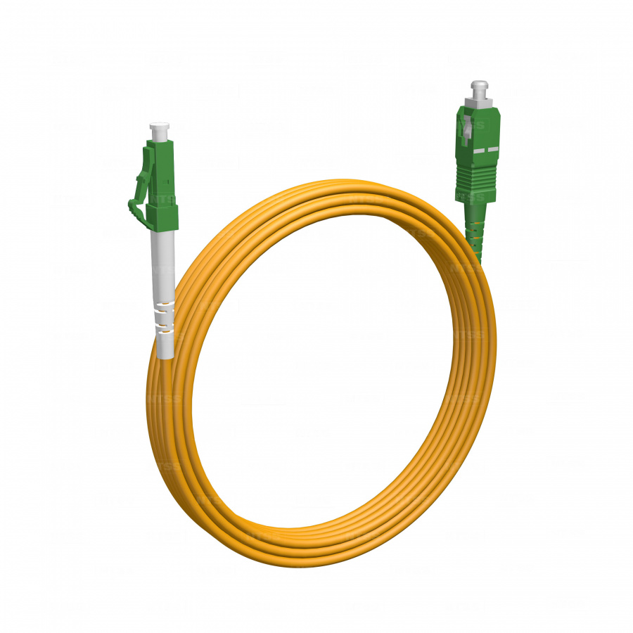Шнур оптический NTSS spc LC/APC-SC/APC 9/125 2.0мм 10м LSZH (патч-корд)