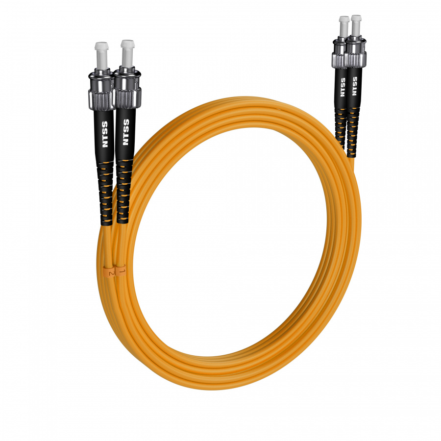 Шнур оптический NTSS dpc ST/UPC-ST/UPC 9/125 3.0мм 20м LSZH (патч-корд)
