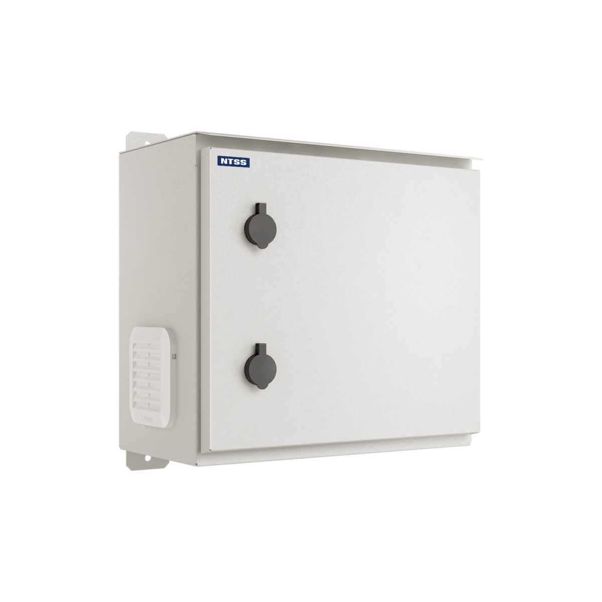 Шкаф настенный NTSS WTR (ШхВхГ) 400x400x300 мм, с монтажной платой, вентиляцией, IP55, серый RAL7035