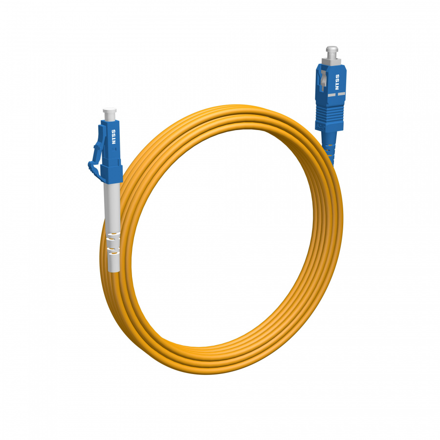 Шнур оптический NTSS PREMIUM spc LC/UPC-SC/UPC 9/125 2.0мм 7м LSZH (патч-корд)