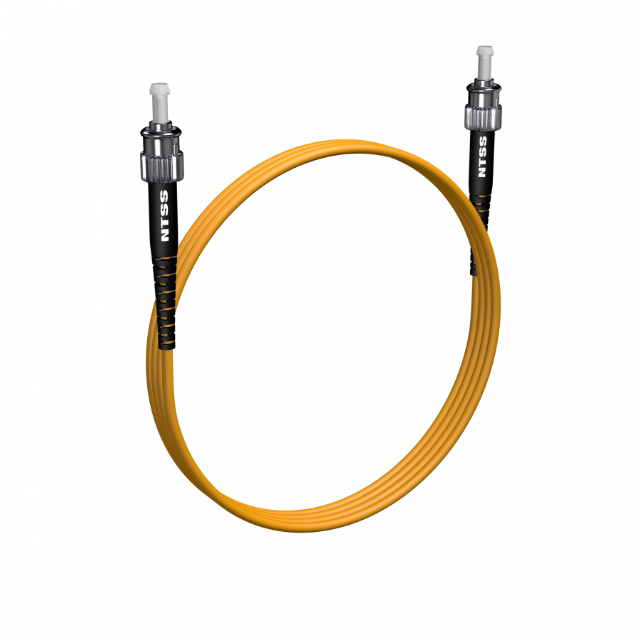 Шнур оптический NTSS PREMIUM spc ST/UPC-ST/UPC 9/125 3.0мм 2м LSZH (патч-корд)