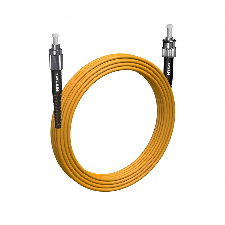 Шнур оптический NTSS spc FC/UPC-ST/UPC 9/125 3.0мм 30м LSZH (патч-корд)
