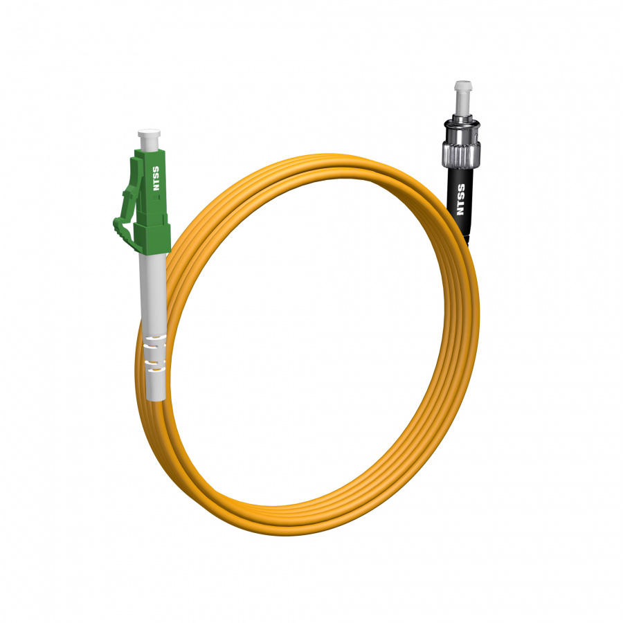 Шнур оптический NTSS PREMIUM spc LC/APC-ST/UPC 9/125 3.0мм 4м LSZH (патч-корд)