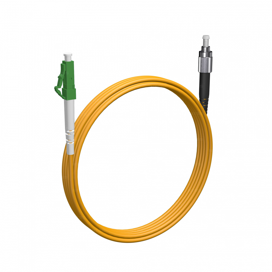 Шнур оптический NTSS spc LC/APC-FC/UPC 9/125 3.0мм 3м LSZH (патч-корд)
