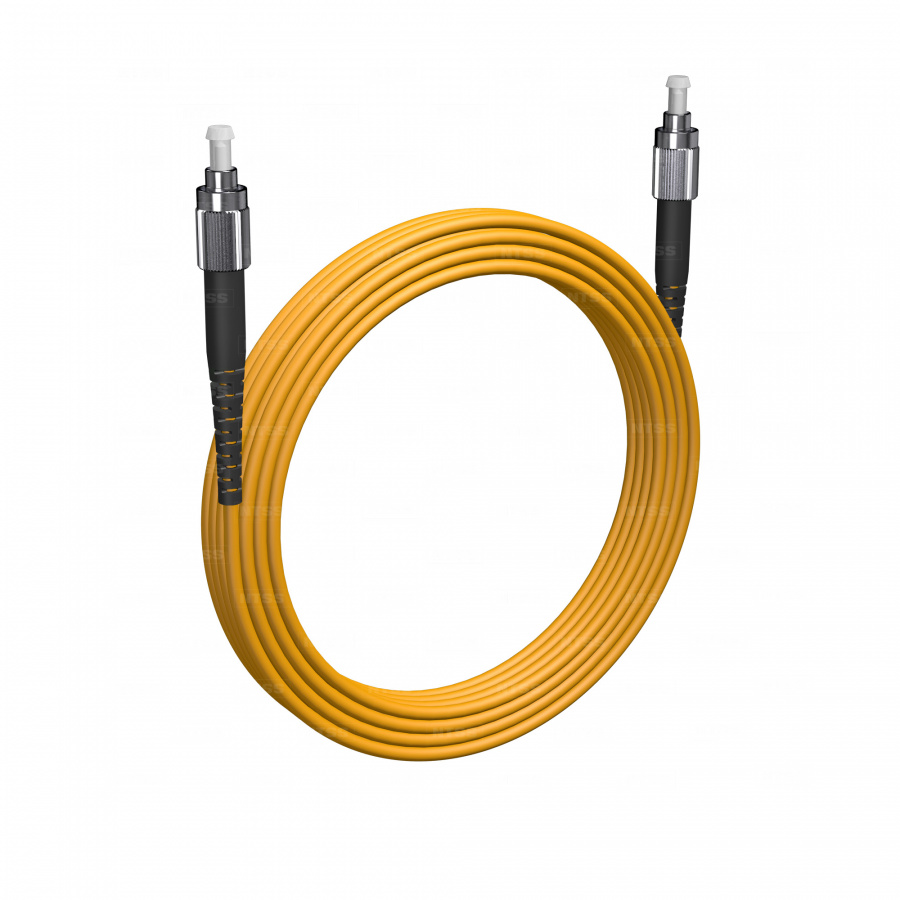 Армированный шнур оптический NTSS PREMIUM spc FC/UPC-FC/UPC 9/125 3.0мм 20м LSZH (патч-корд)