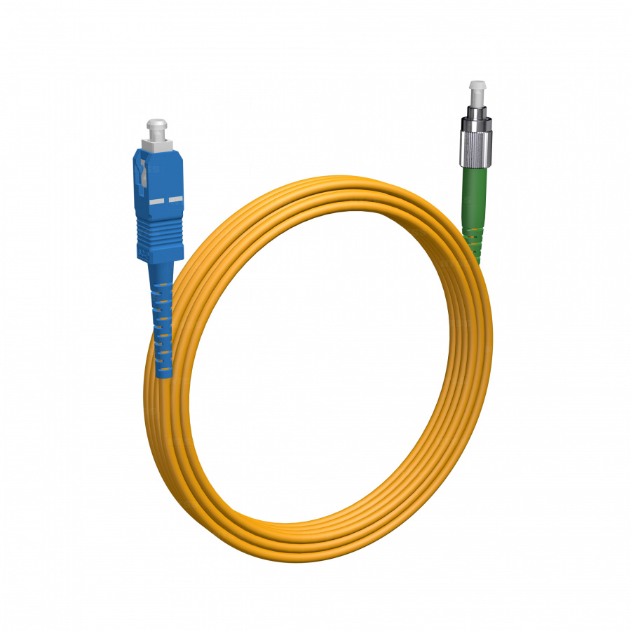 Шнур оптический NTSS spc SC/UPC-FC/APC 9/125 2.0мм 10м LSZH (патч-корд)