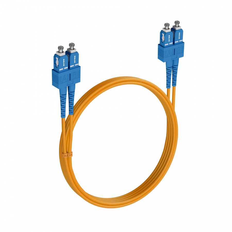 Шнур оптический NTSS PREMIUM dpc SC/UPC-SC/UPC 9/125 2.0мм 10м LSZH (патч-корд)