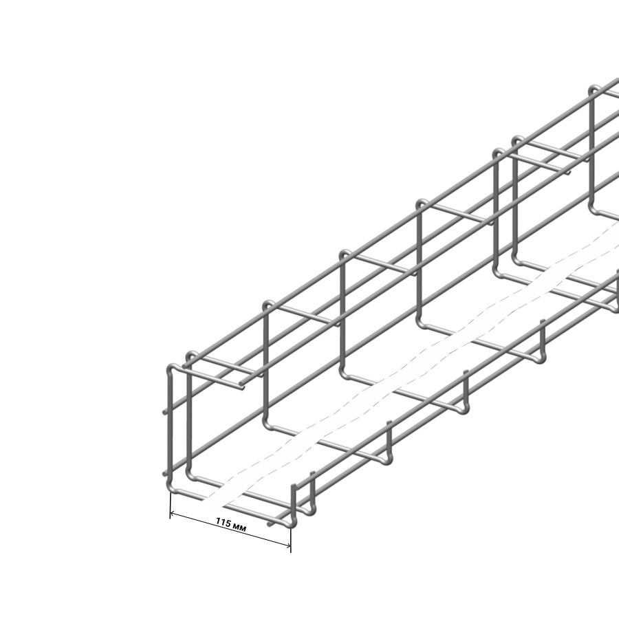Проволочный потолочный лоток NTSS 110x115х3000