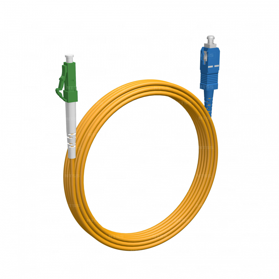 Шнур оптический NTSS spc LC/APC-SC/UPC 9/125 3.0мм 5м LSZH (патч-корд)