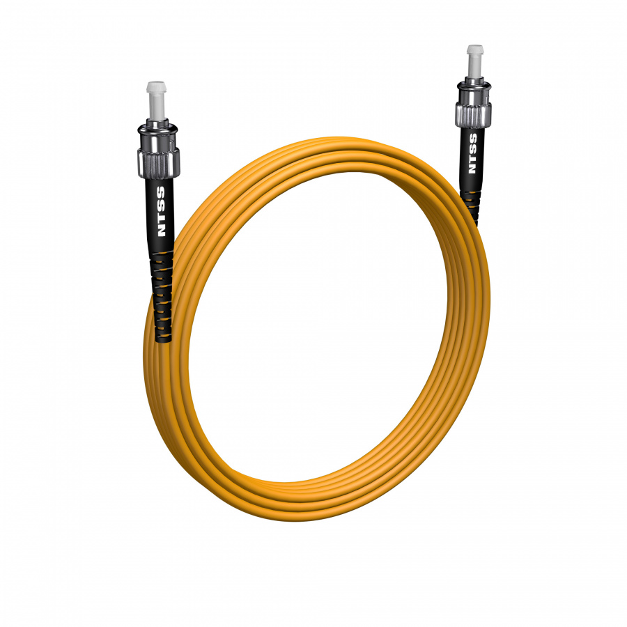 Шнур оптический NTSS PREMIUM spc ST/UPC-ST/UPC 9/125 3.0мм 5м LSZH (патч-корд)