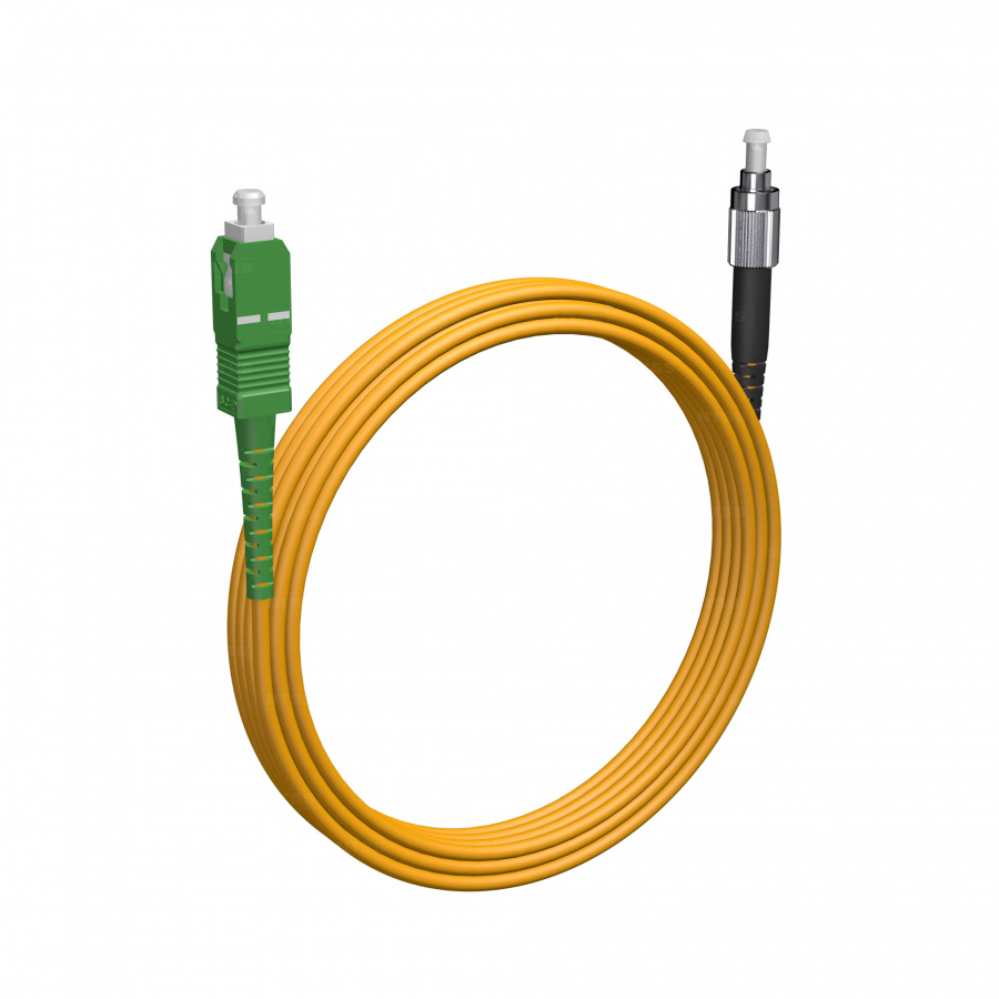 Шнур оптический NTSS spc SC/APC-FC/UPC 9/125 2.0мм 7м LSZH (патч-корд)